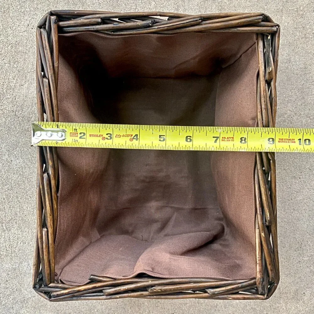 Natural Brown Wicker Storage Basket